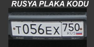 Rusya Plaka Kodu