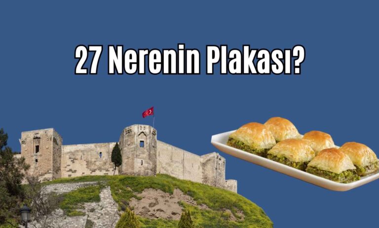 27 Nerenin Plakası?