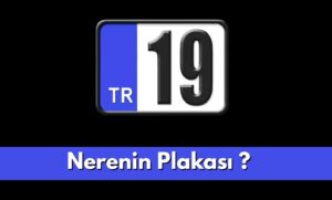 19 Nerenin Plakası