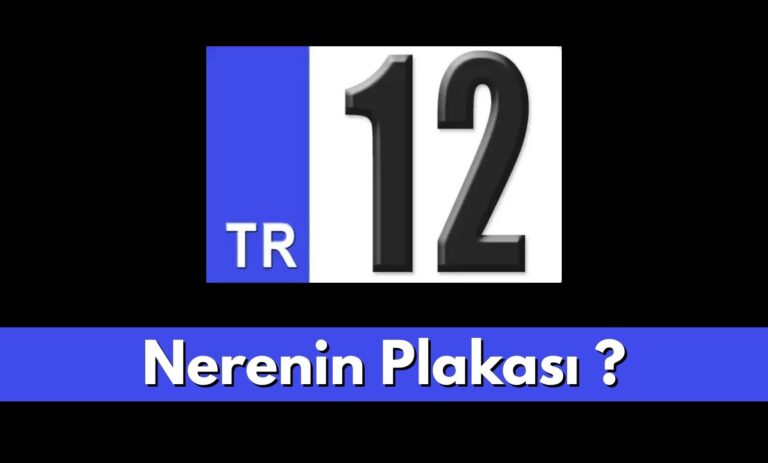 12 Nerenin Plakası ? Hangi Şehre Ait ?